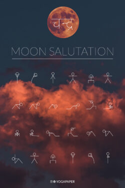 Moon Salutation Yoga Sequence - Yoga Paper