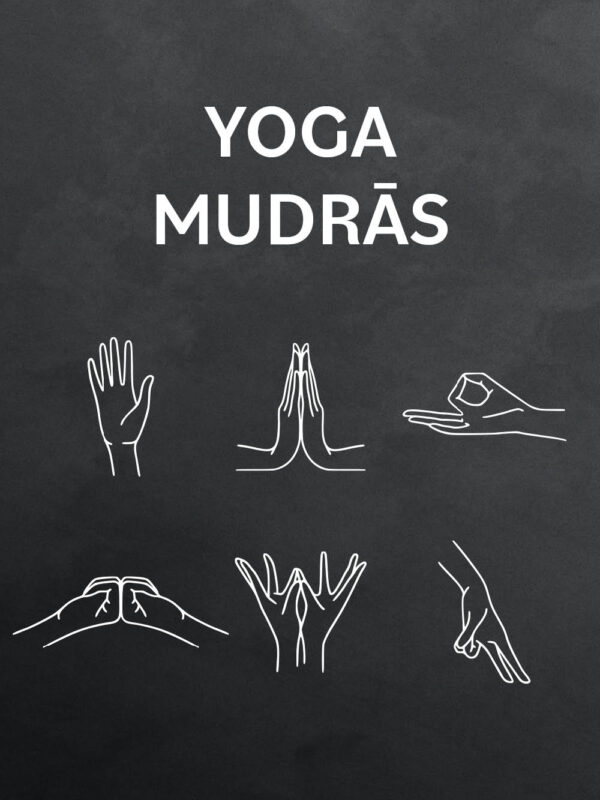 Yoga Mudras with simple illustrations