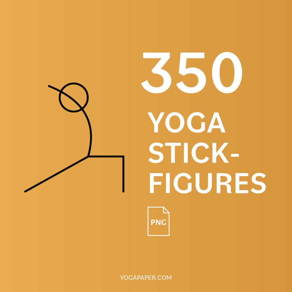 350 Yoga Stick Figures