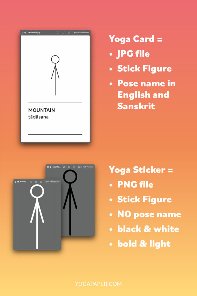 Printable Yoga Stick Figures - Etsy